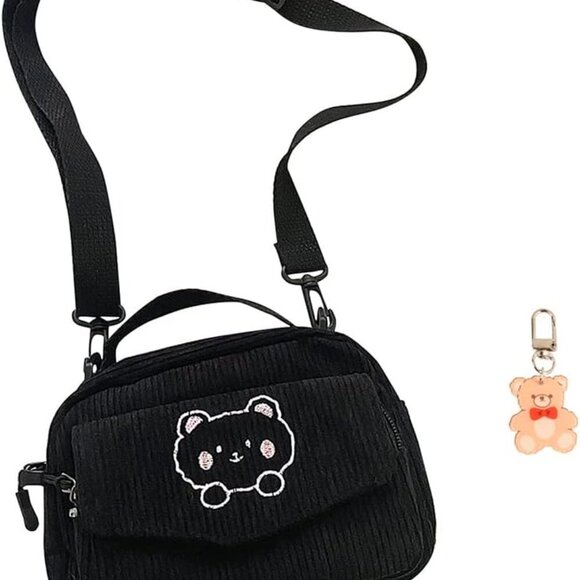 Aesthetic Kawaii Purse - Small Crossbody Bag with Adjustable Strap & Bear Design - Picture 1 of 6
